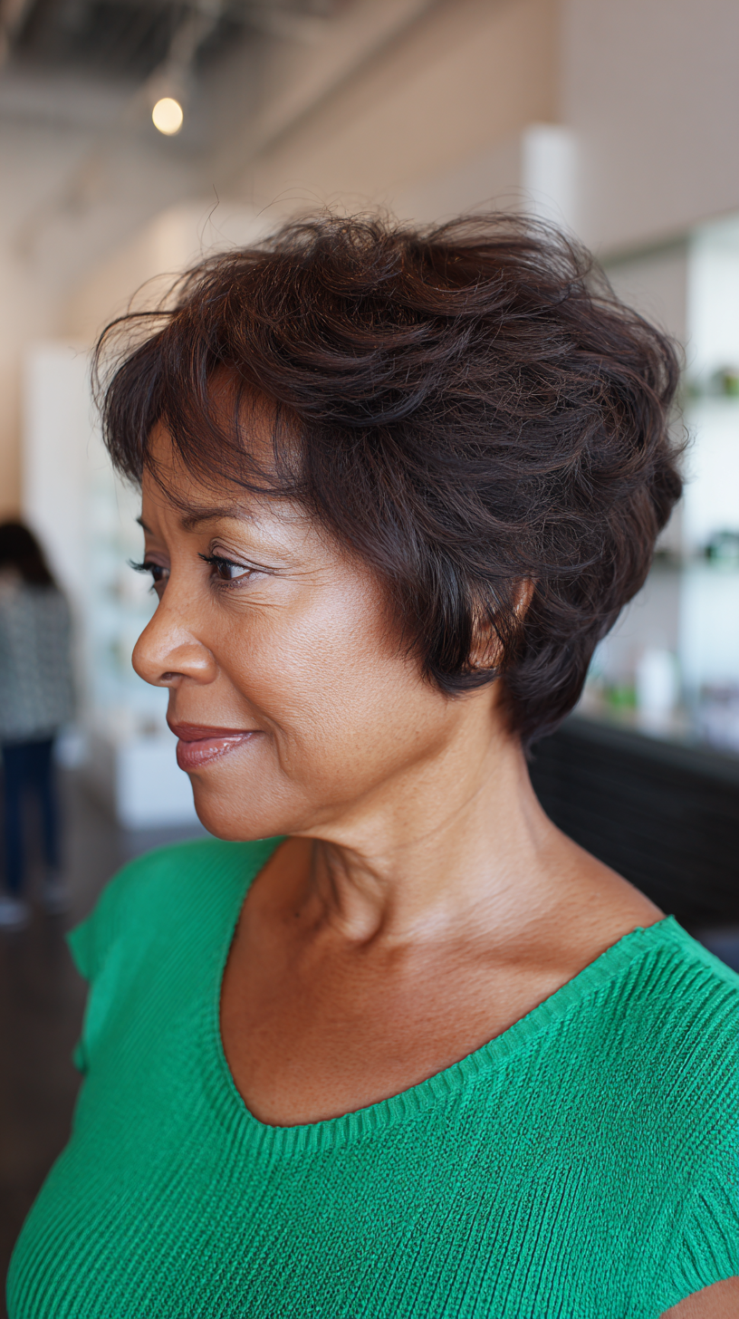 Textured Short Shag with Subtle Volume