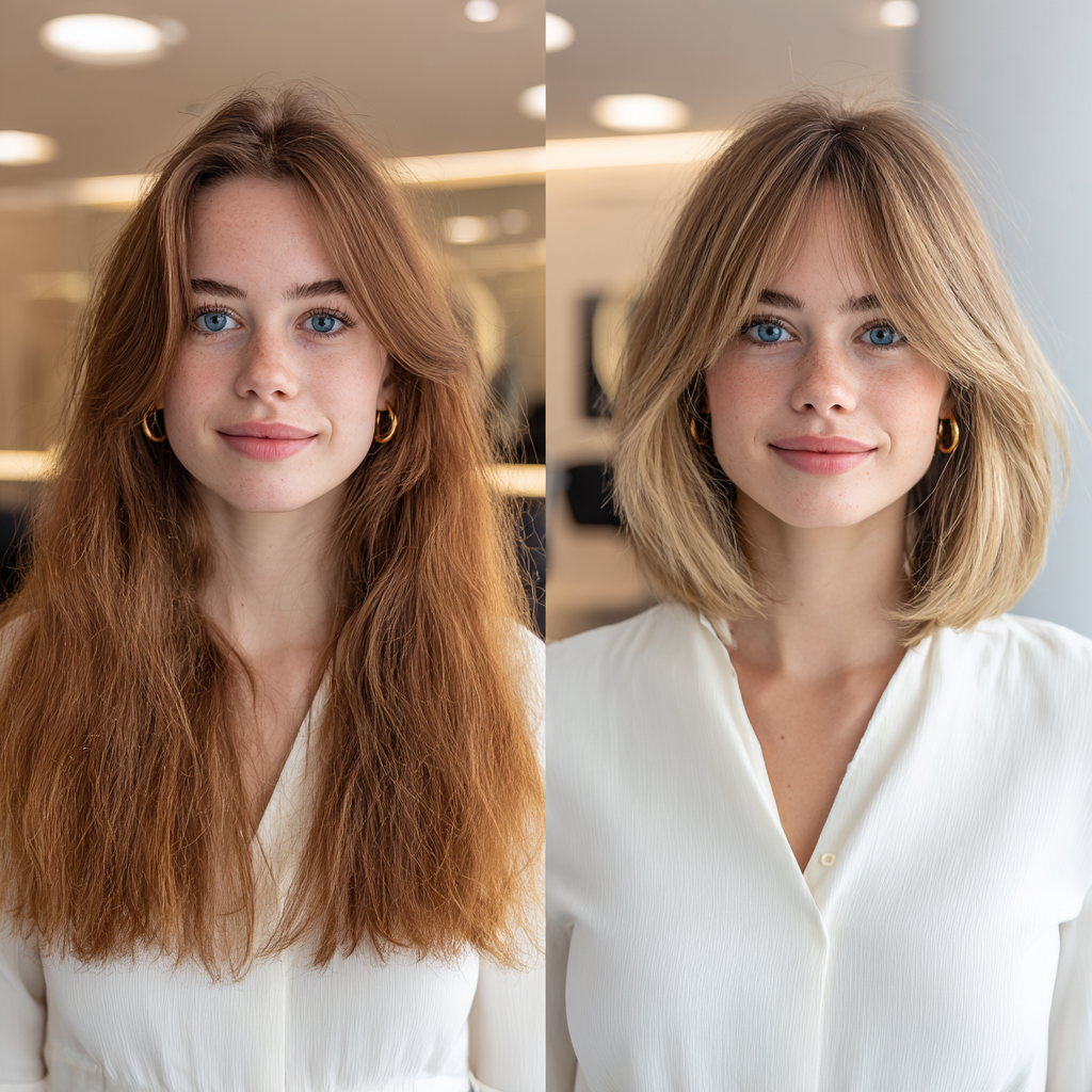 Trendy Ash Blonde Bob with Dark Roots