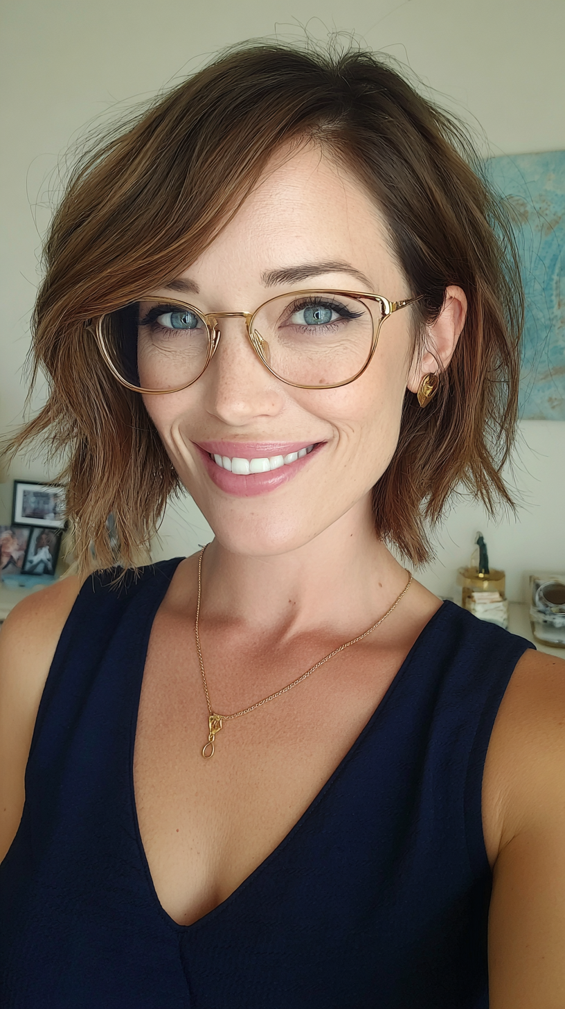 Trendy Textured Bob with Soft Waves