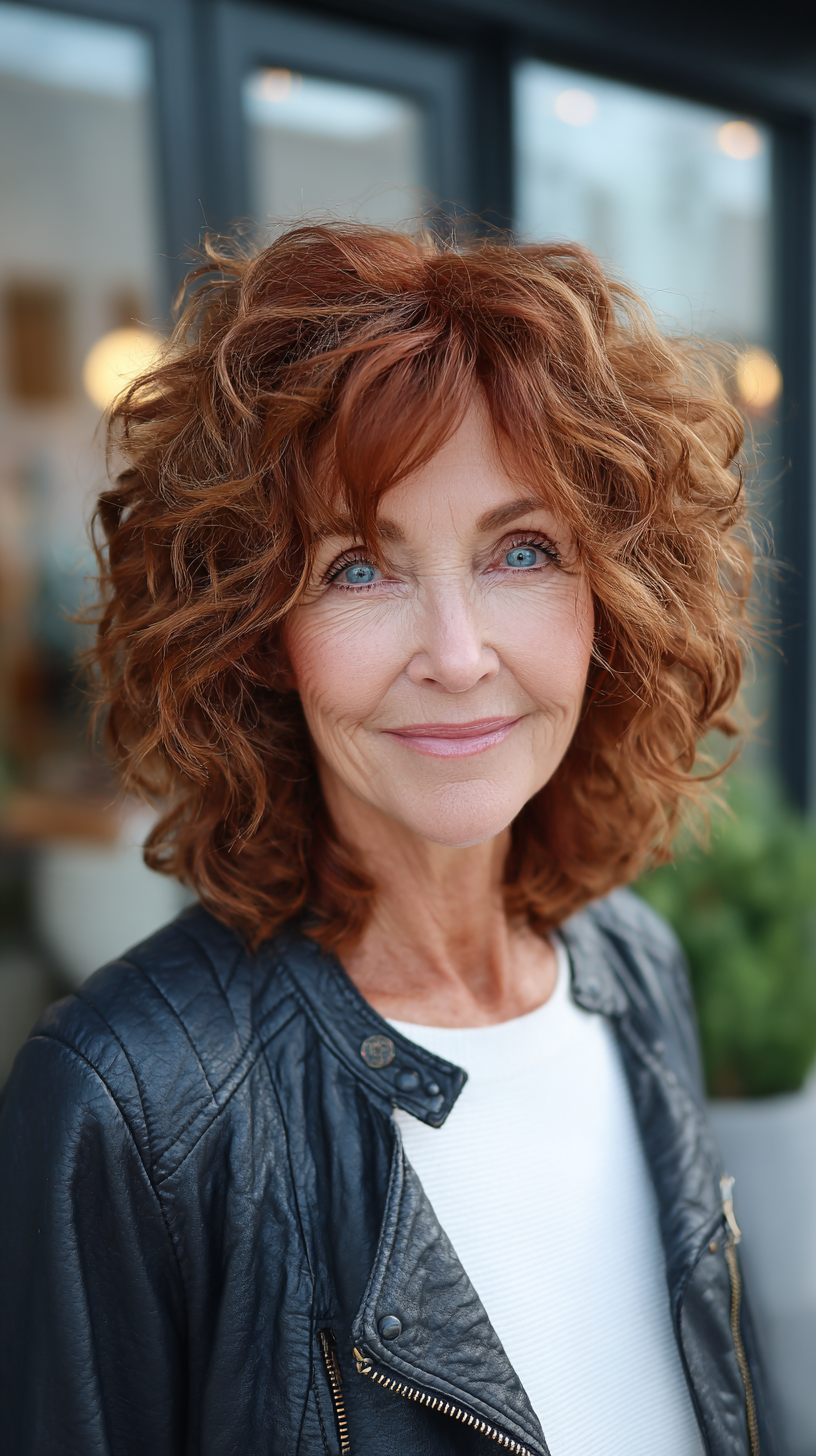 Radiant Curly Shag with Lively Texture
