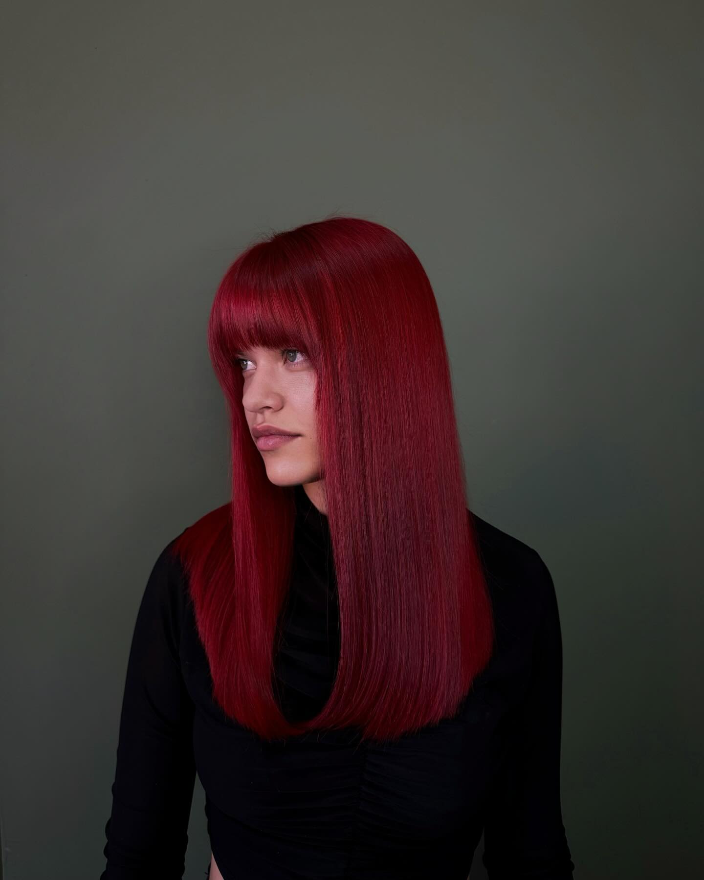 Bold Long Straight Cut with Full Fringe
