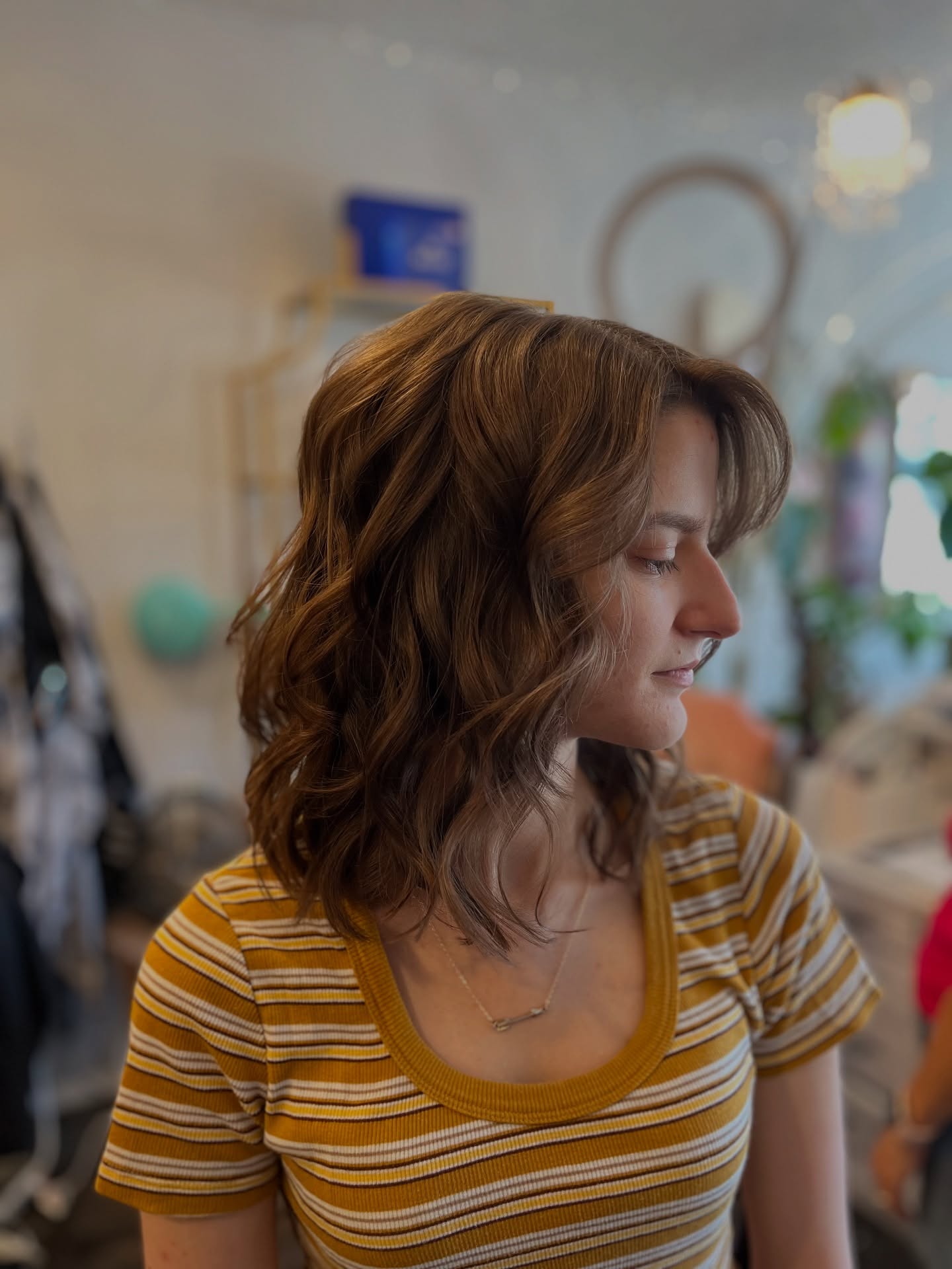 Casual Textured Long Bob with Soft Waves