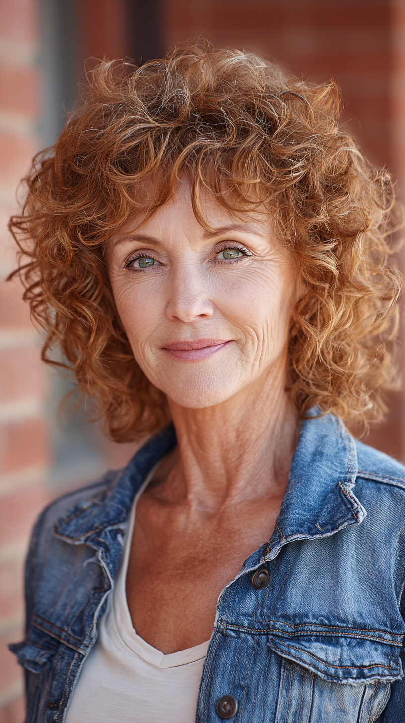 Chic Curly Shag with Defined Volume