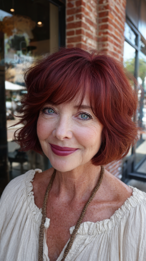 Chic Textured Bob with Subtle Layers