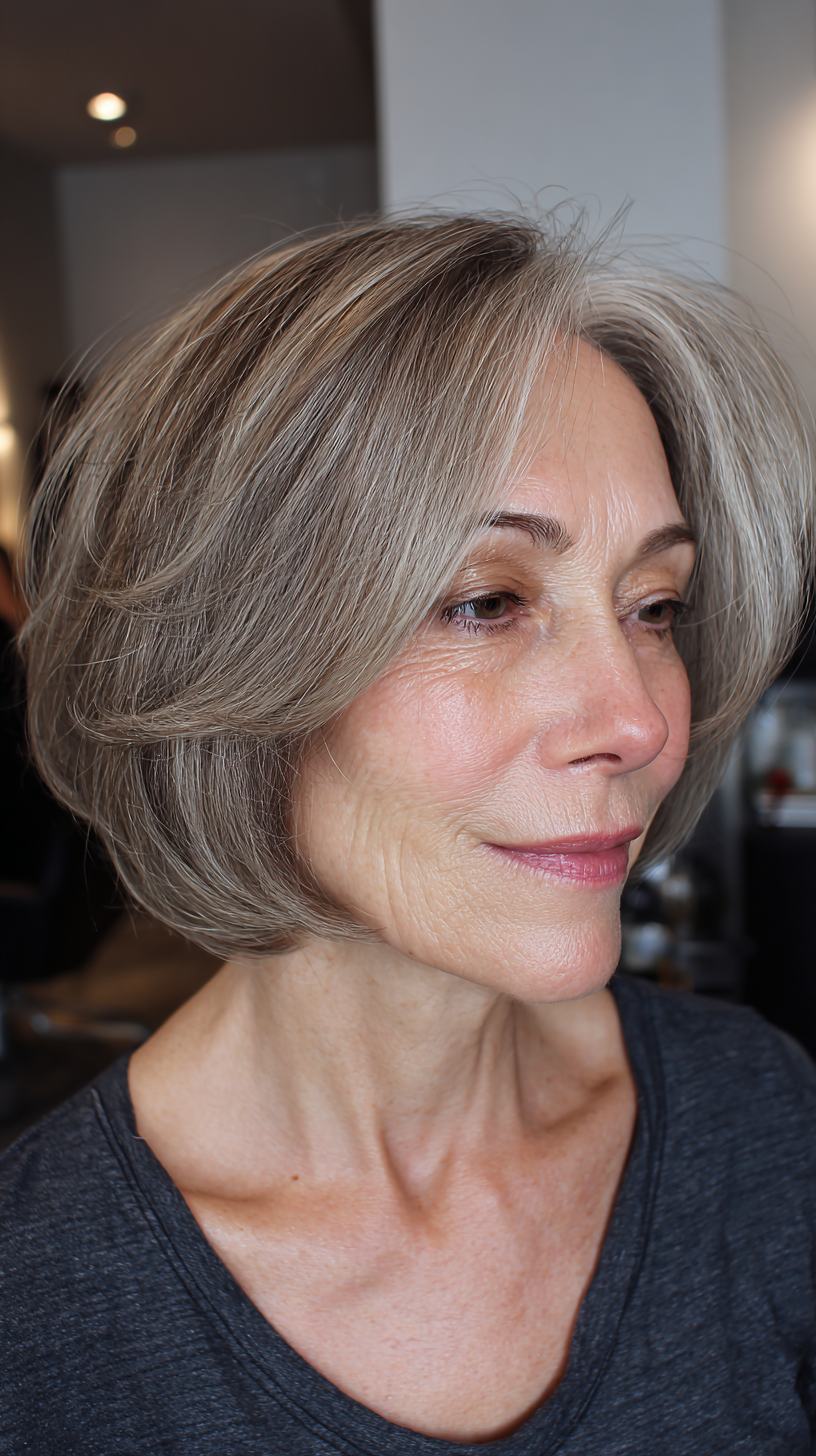 Chic Textured Shaggy Bob with Soft Layers