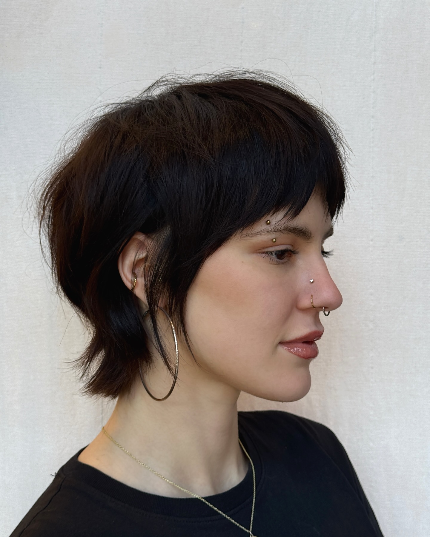 Choppy Textured Crop with Soft Bangs