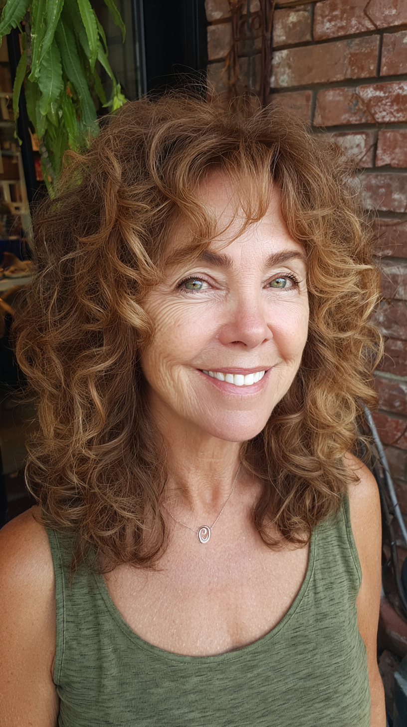 Curly Shag with Flattering Layers
