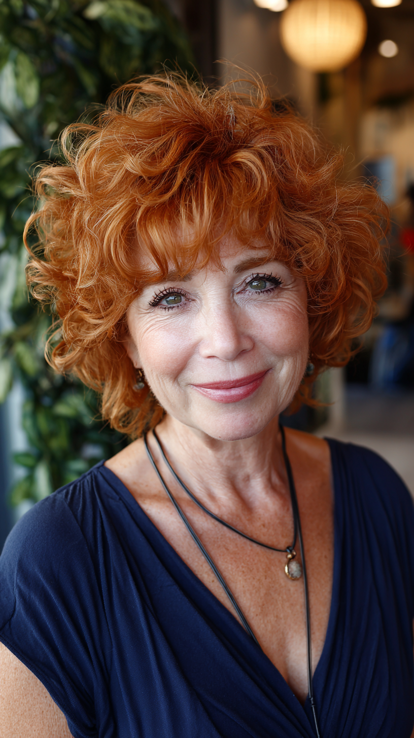 Dynamic Curly Shag with Lively Volume