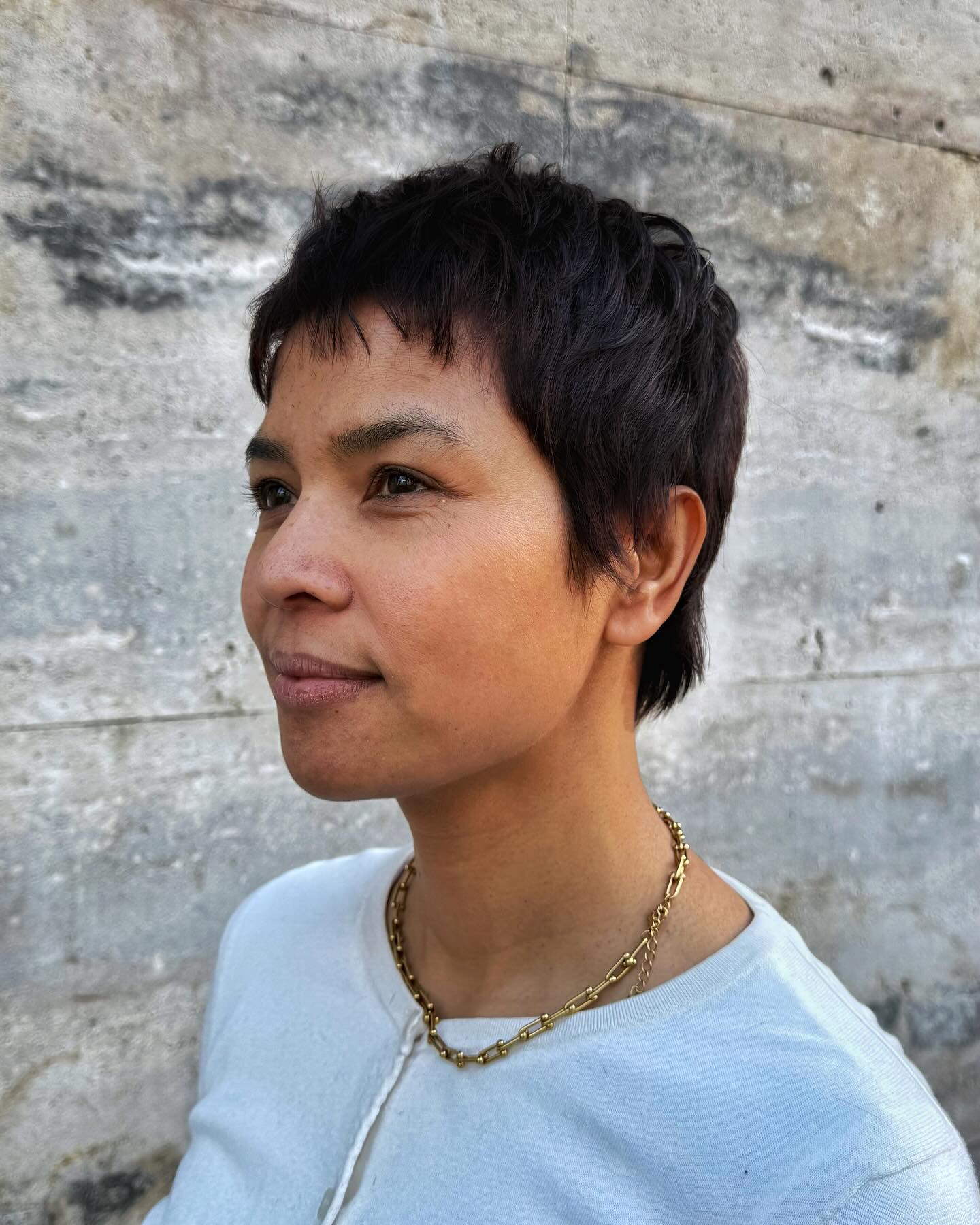 Edgy Textured Layered Pixie with Defined Ends