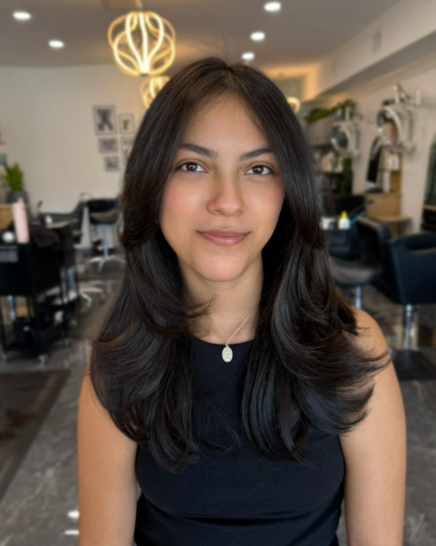 Elegant Long Layered Cut with Subtle Face-Frame Layers