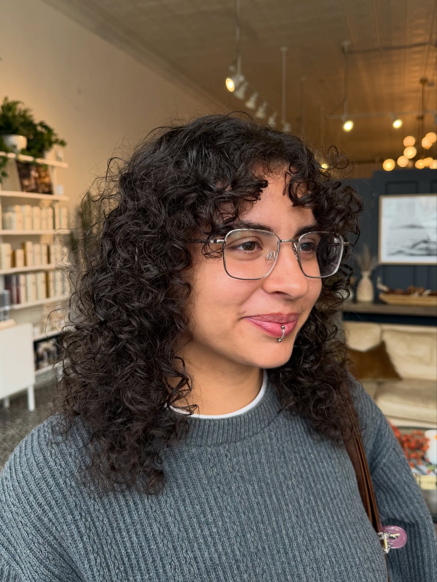 Layered Curly Cut with Defined Volume