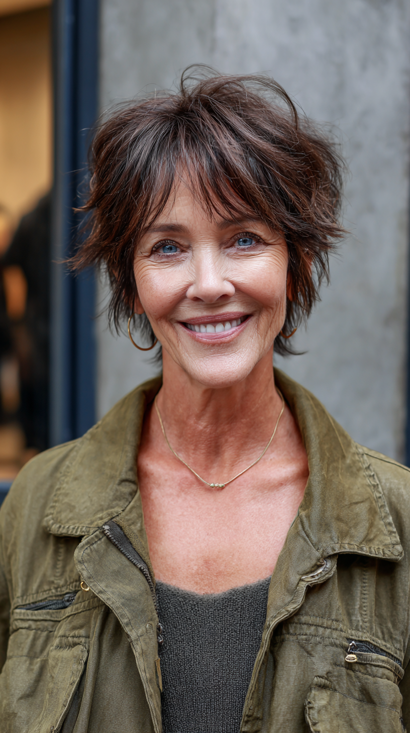 Modern Shaggy Mullet with Textured Layers