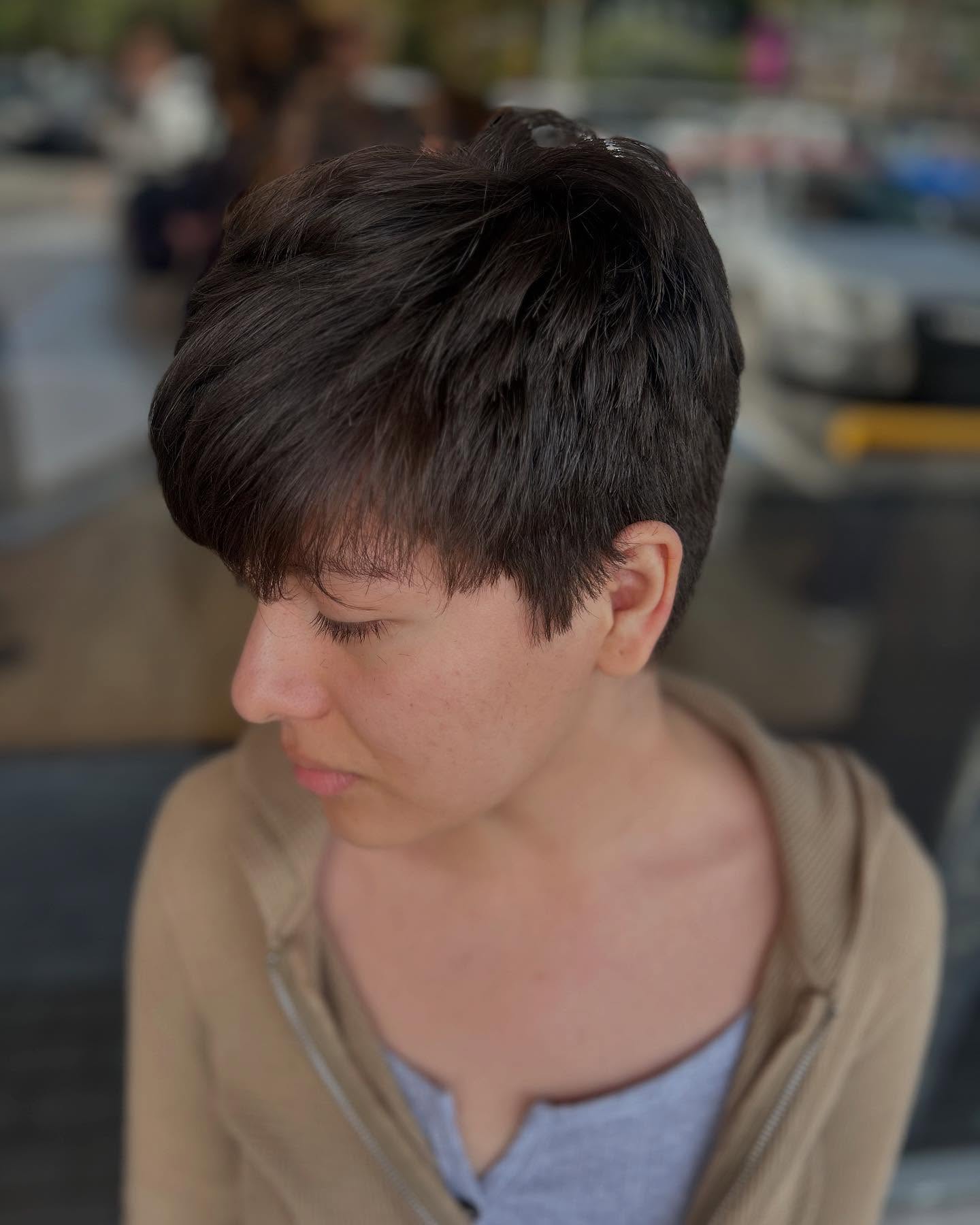 Modern Textured Pixie with Subtle Layers
