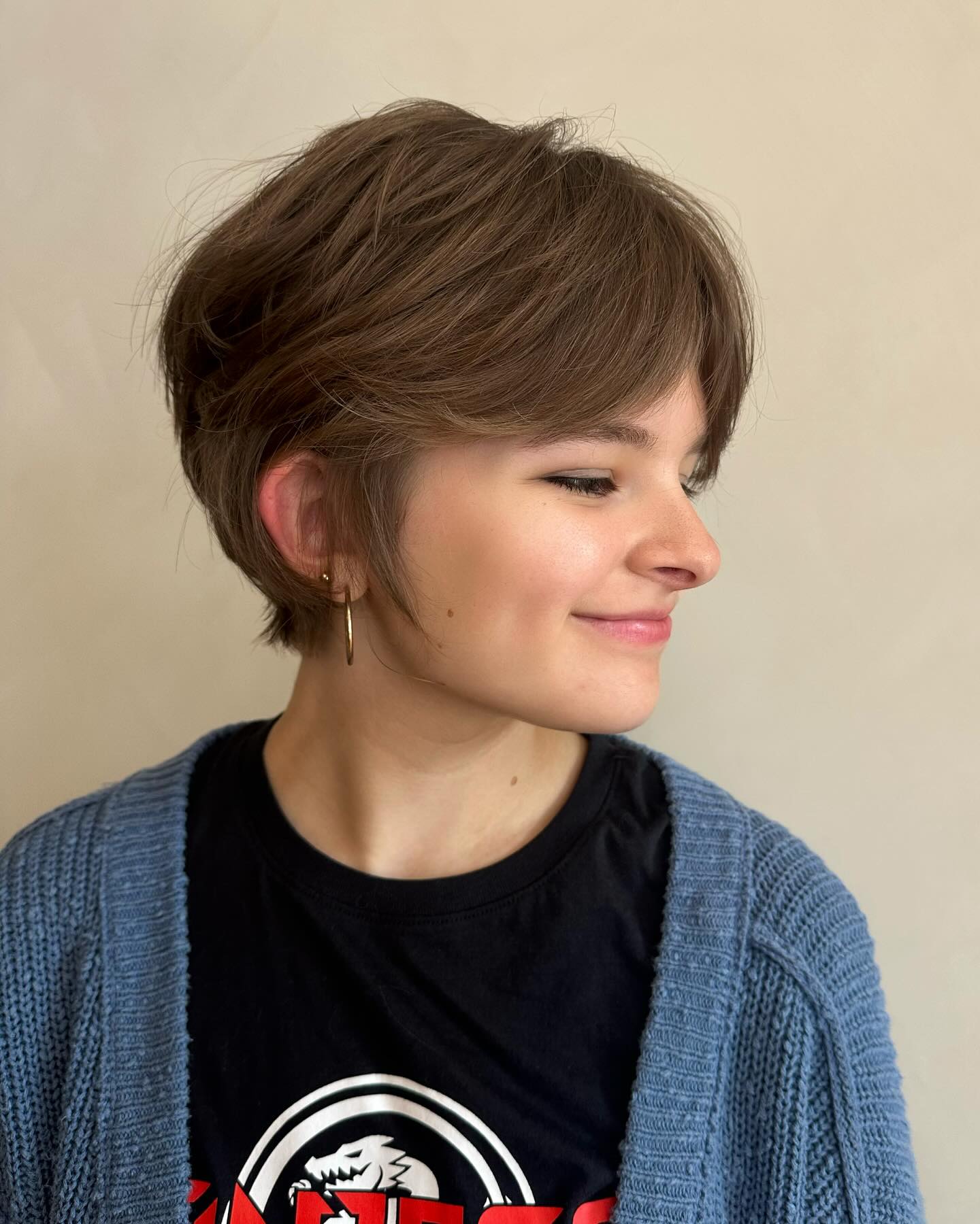 Playful Textured Short Cut with Soft Layers