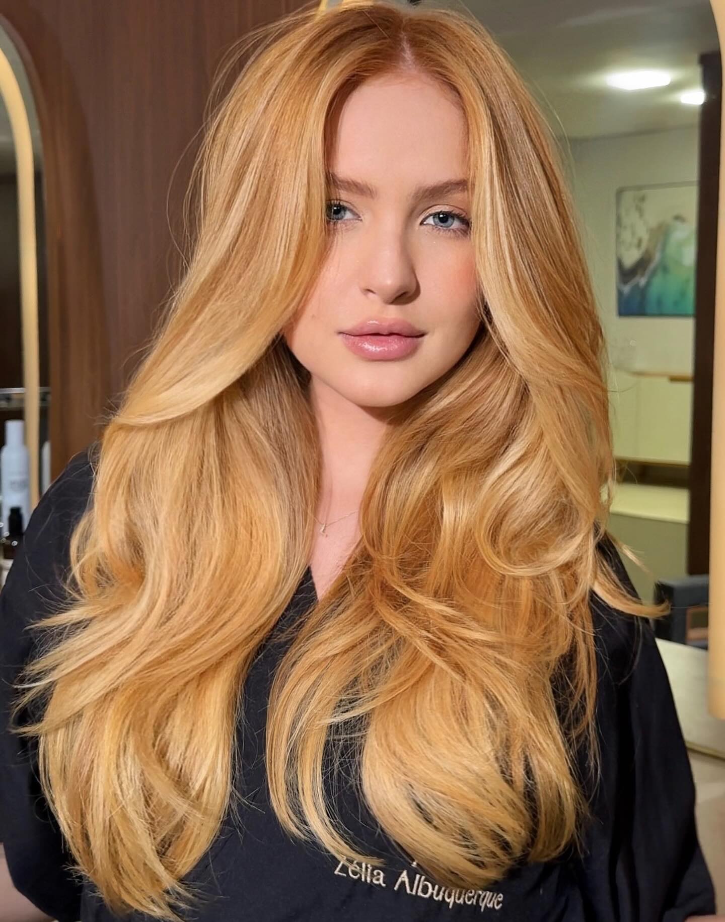 Radiant Layered Blonde Hair with Soft Beachy Texture