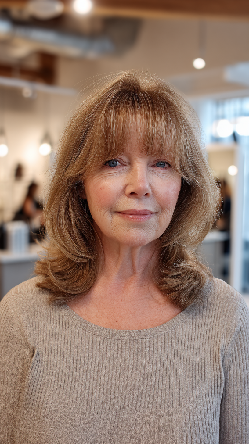Soft Layered Shag with Gentle Bangs