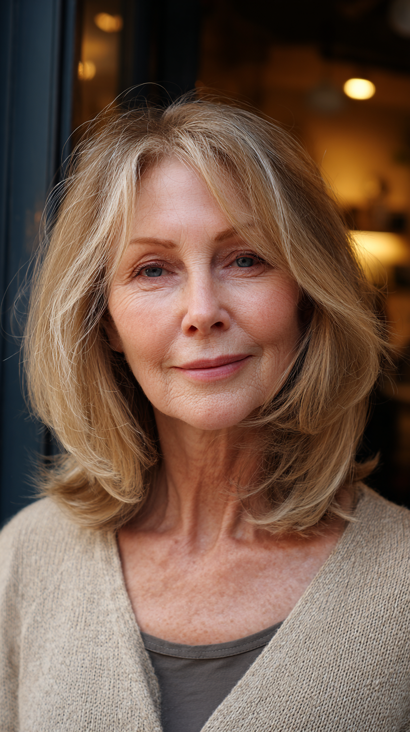 Soft Layered Shag with Subtle Face-Frame