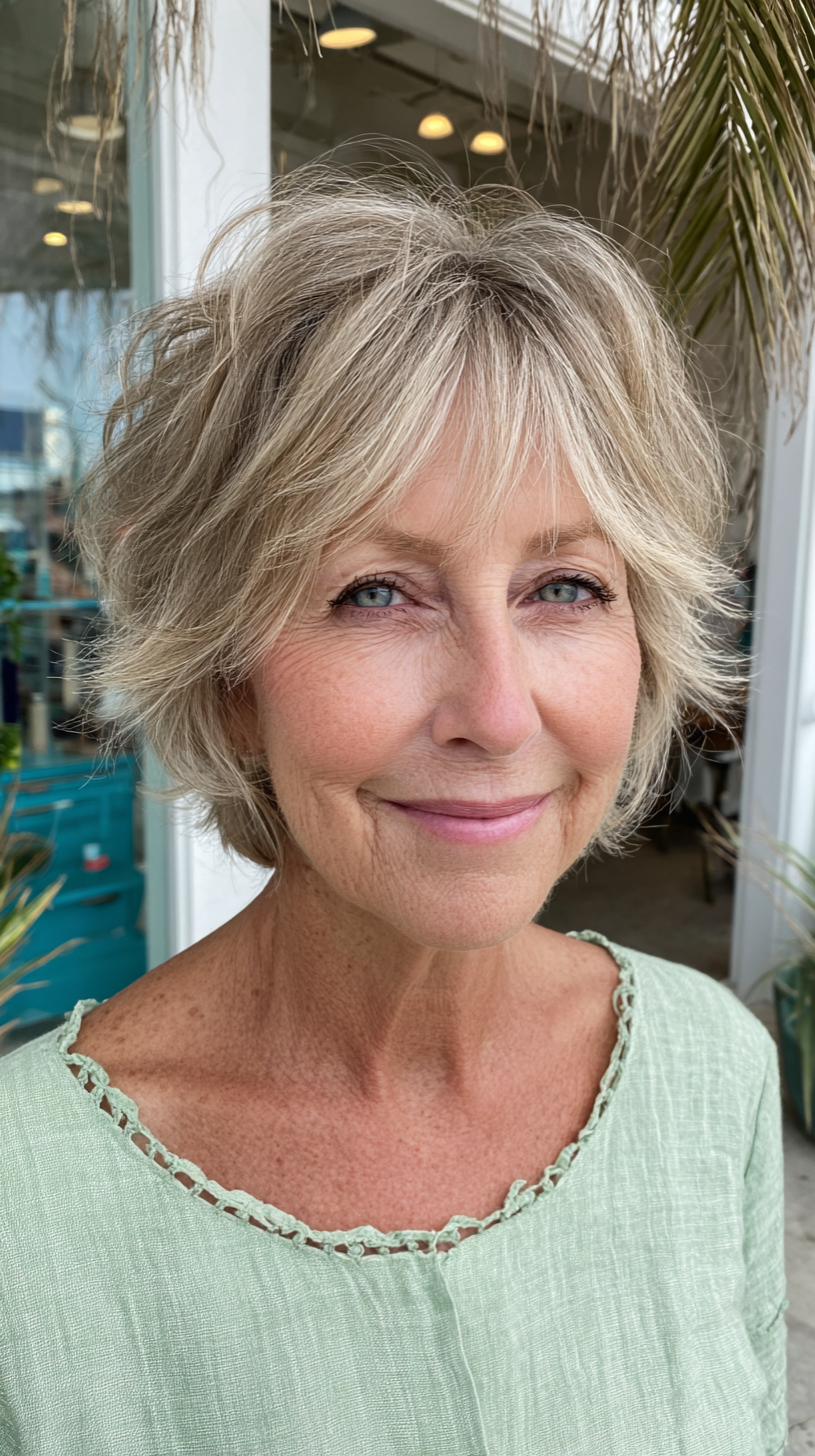 Soft Textured Shaggy Mullet with Light Layers
