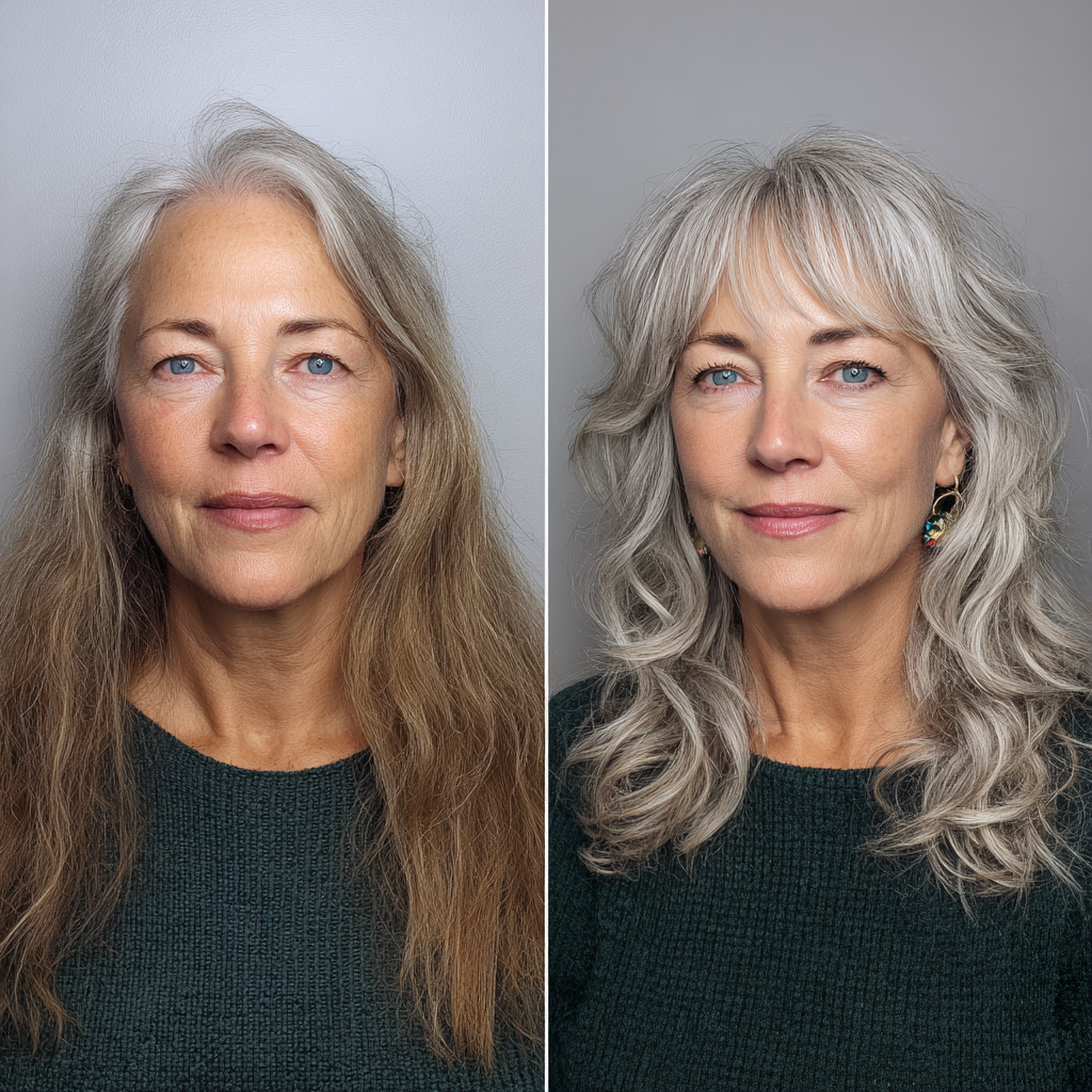 Soft Wavy Shag with Gentle Layers for Women Over 60