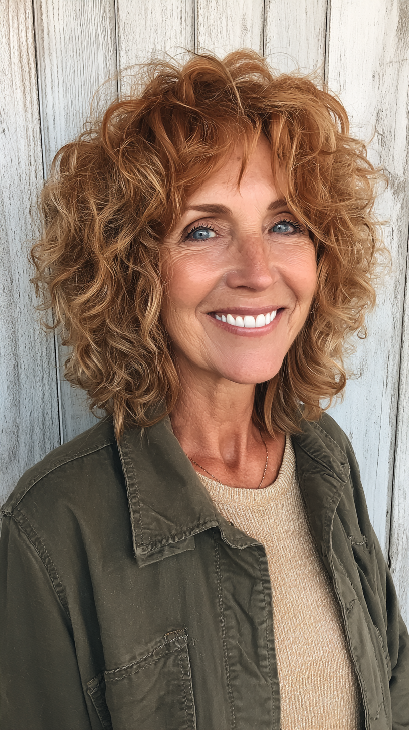 Textured Curly Shag with Lively Body