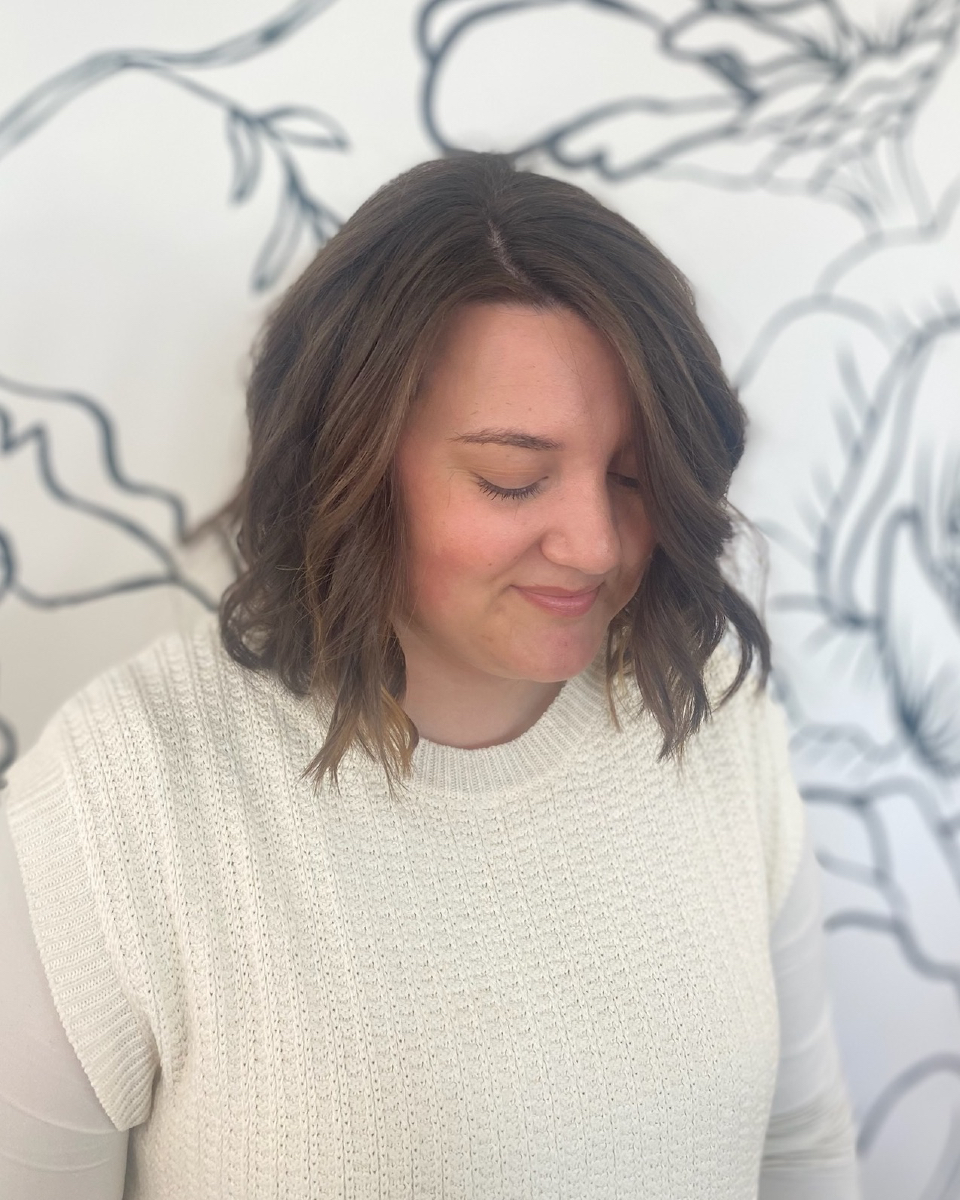 Textured Long Bob with Soft Face-Framing Layers