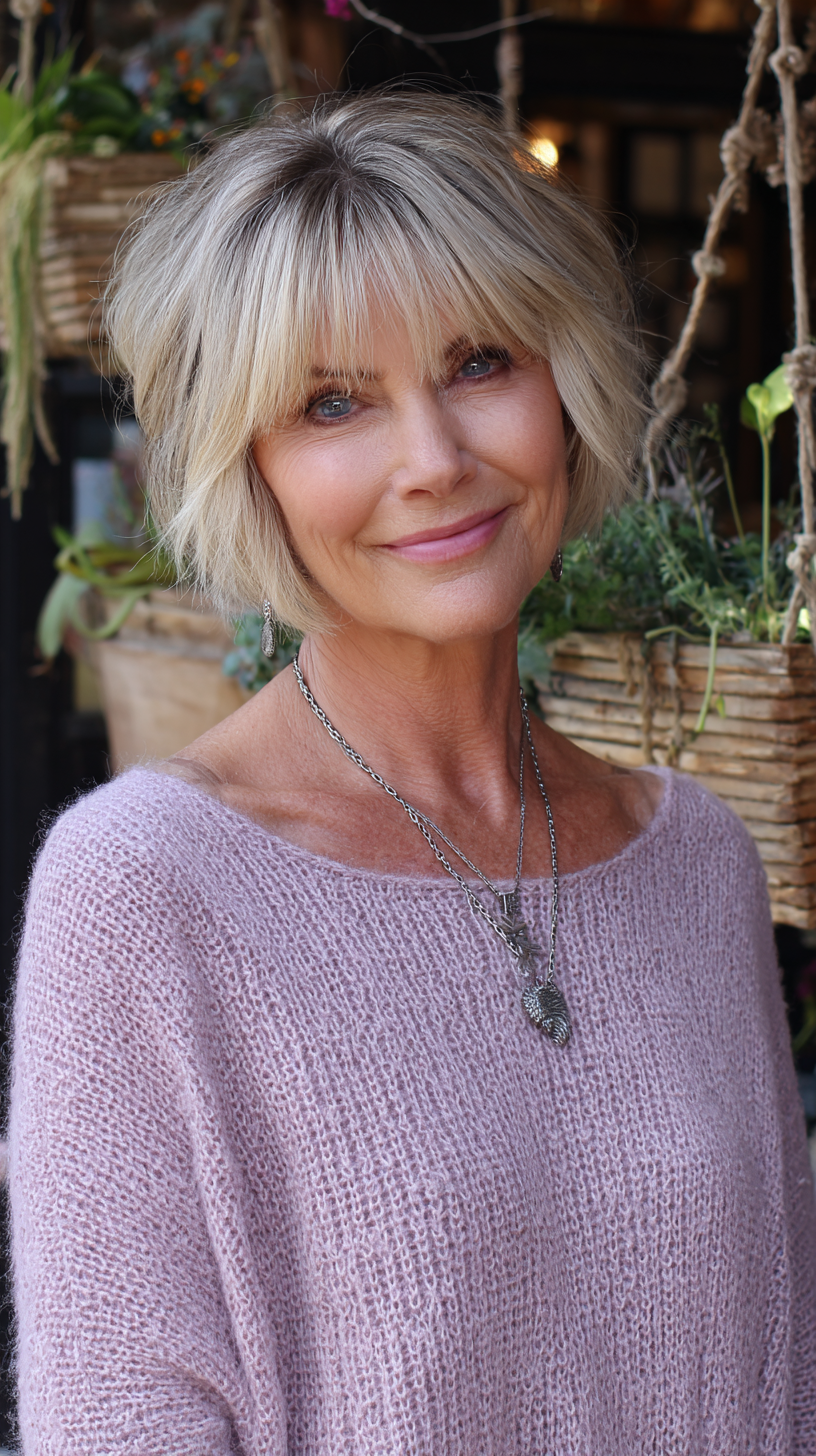 Textured Shag Cut with Effortless Bangs