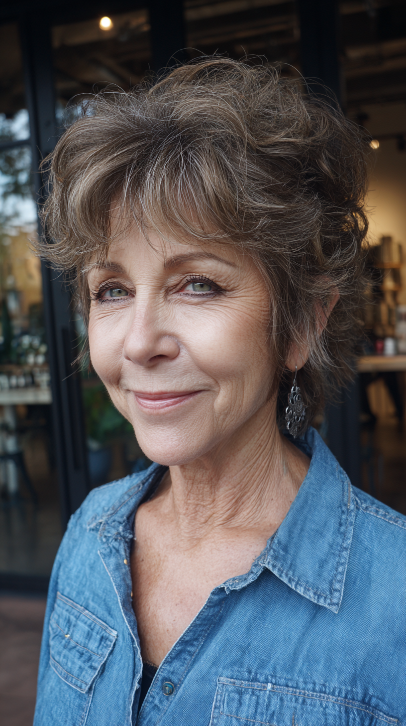 Textured Shaggy Mullet with Volume and Movement