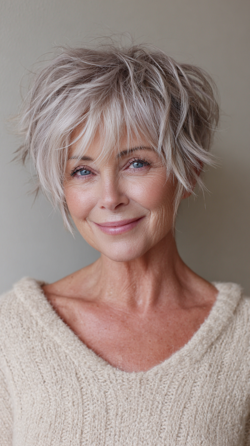 Textured Shaggy Pixie Bob with Lively Volume