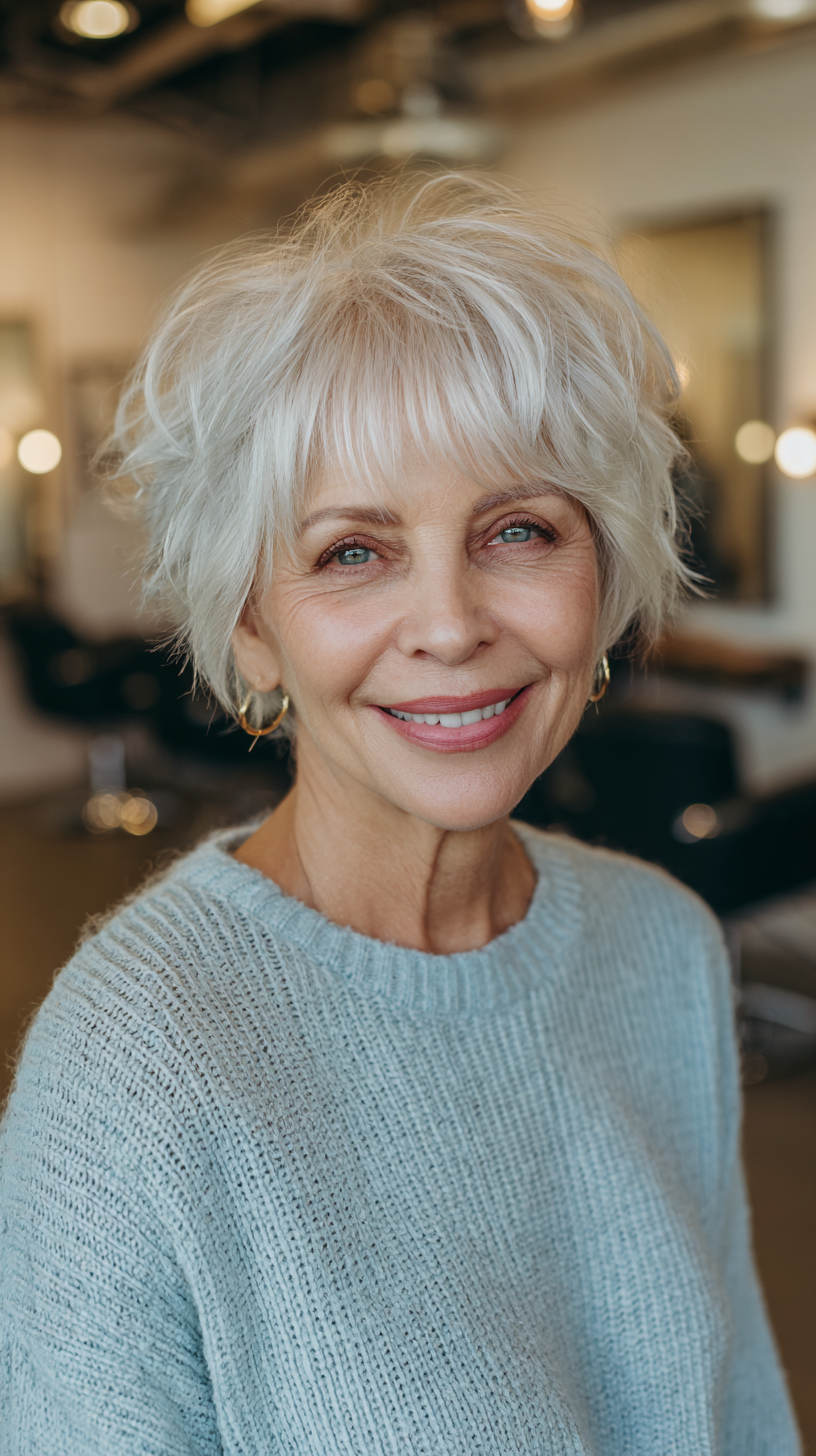 Textured Shaggy Pixie Bob with Soft Waves