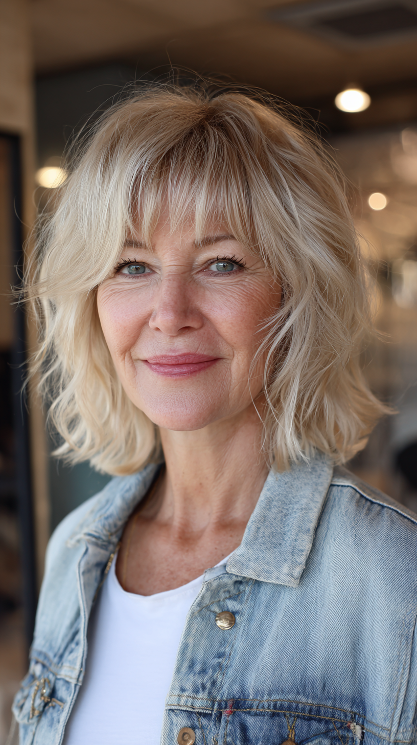 Textured Soft Shag with Face-Framing Layers