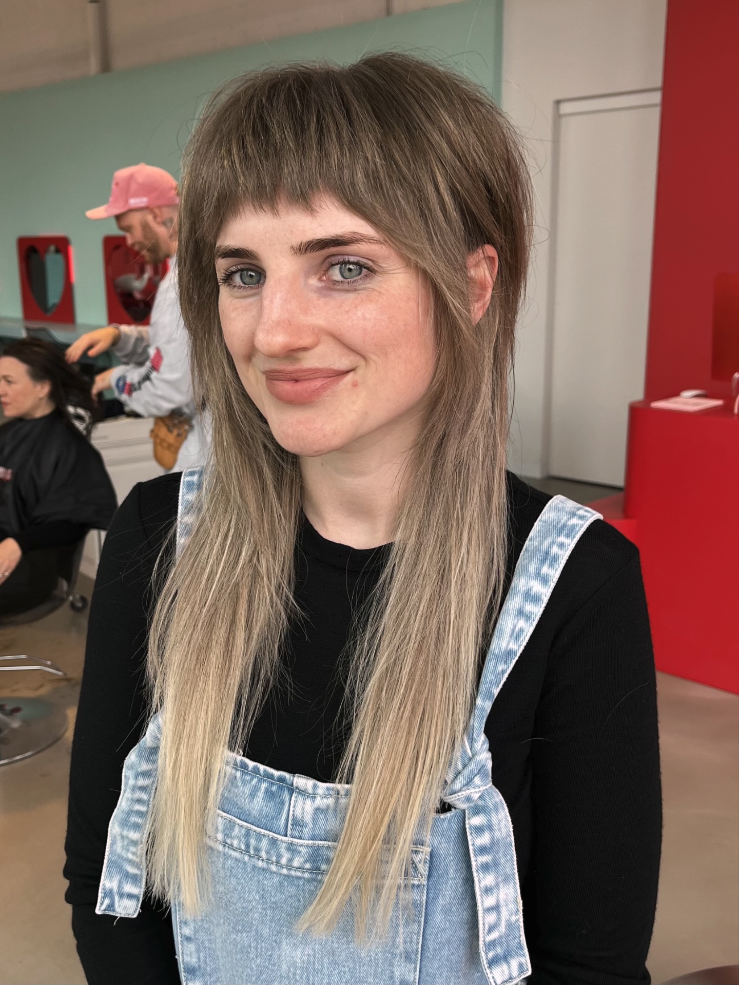 Trendy Long Textured Cut with Bold Bangs