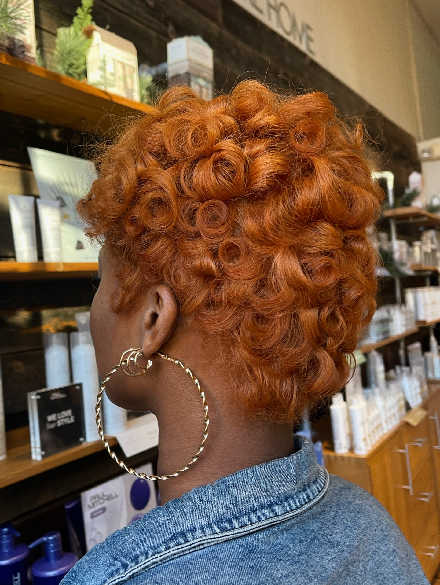 Vibrant Short Curly Cut with Defined Curls