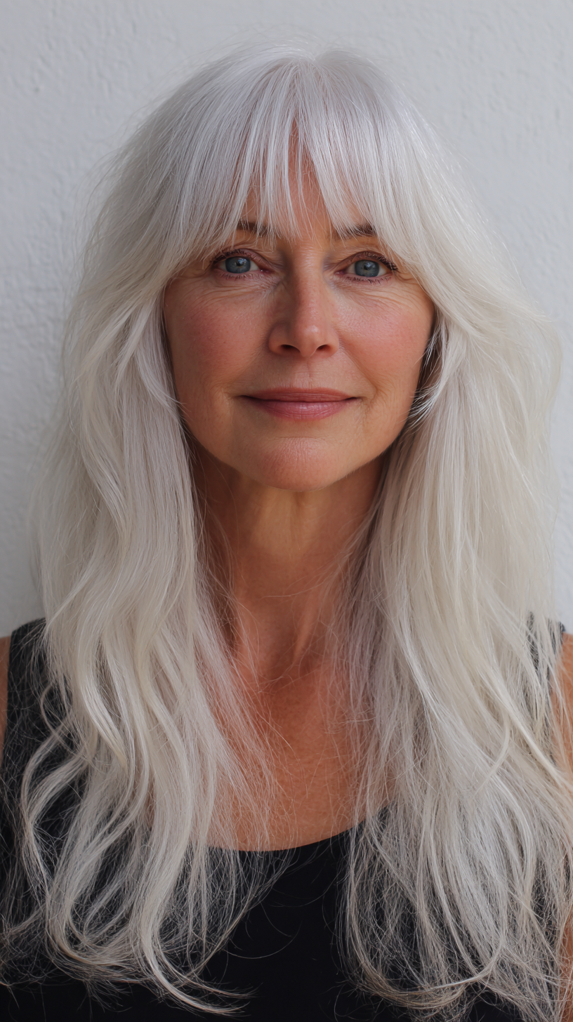 Elegant Long Shag with Soft Face-Framing Layers