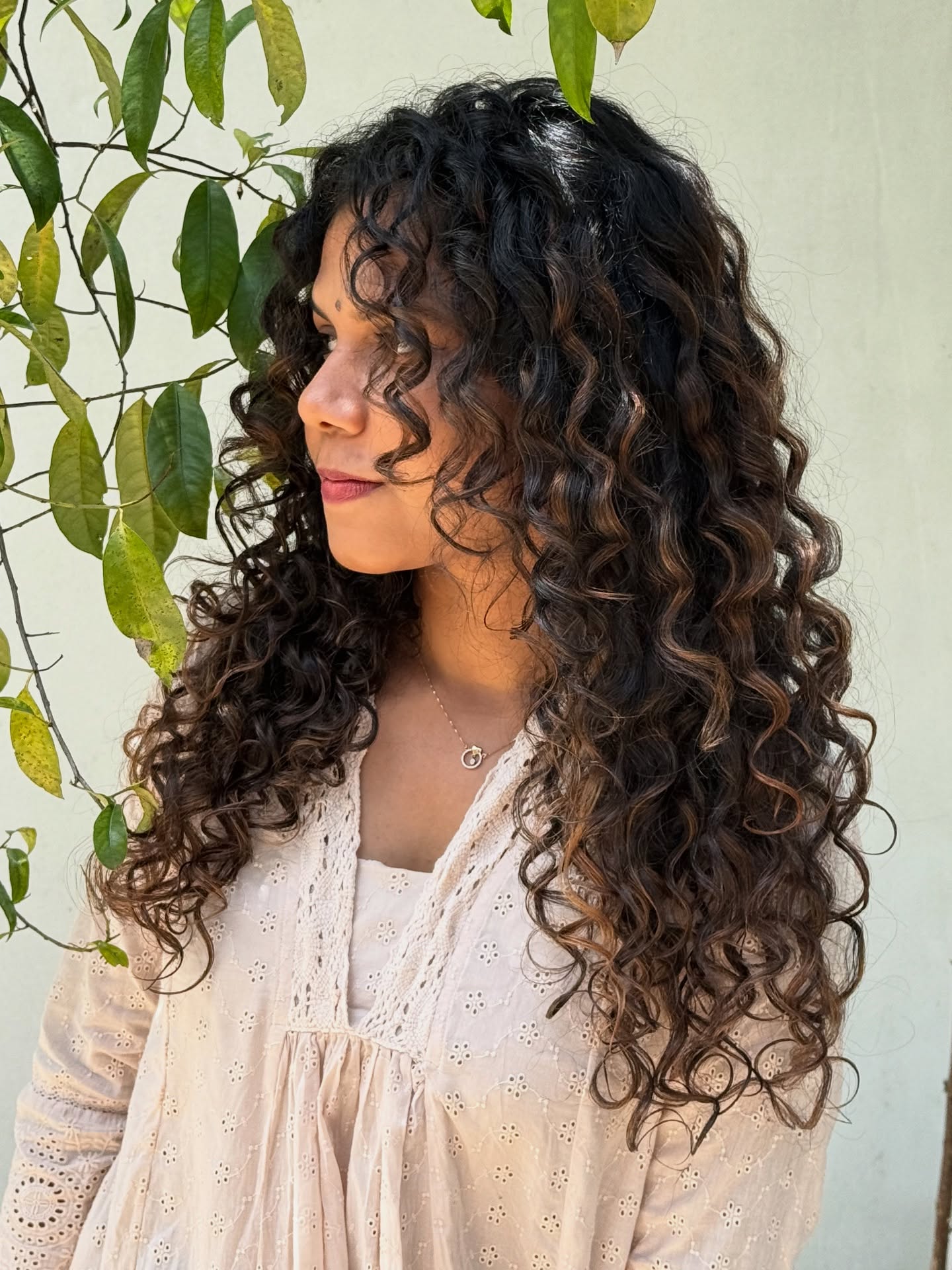 Charming Long Curly Layers with Natural Shine