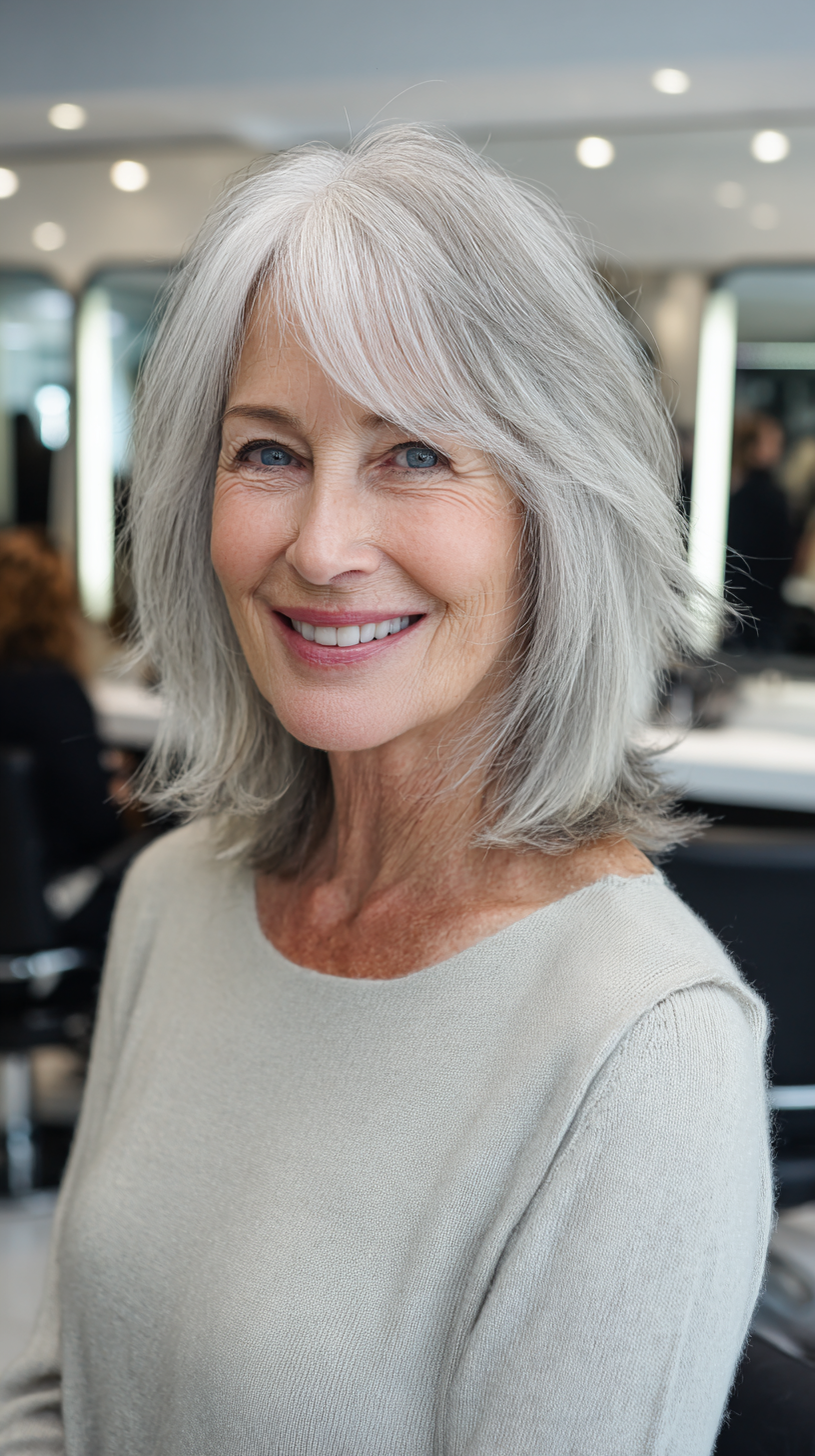 Chic Layered Shag for Women Over 60