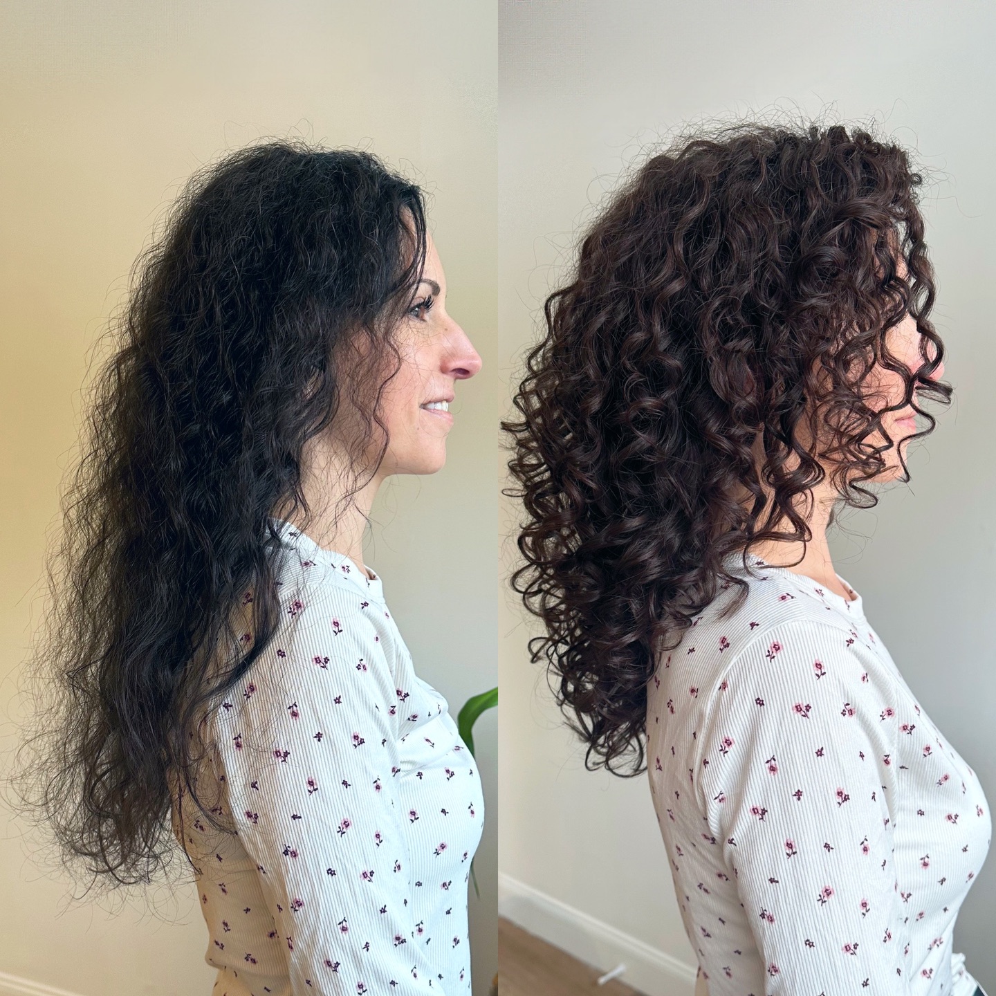 Defined Curly Bob with Volume