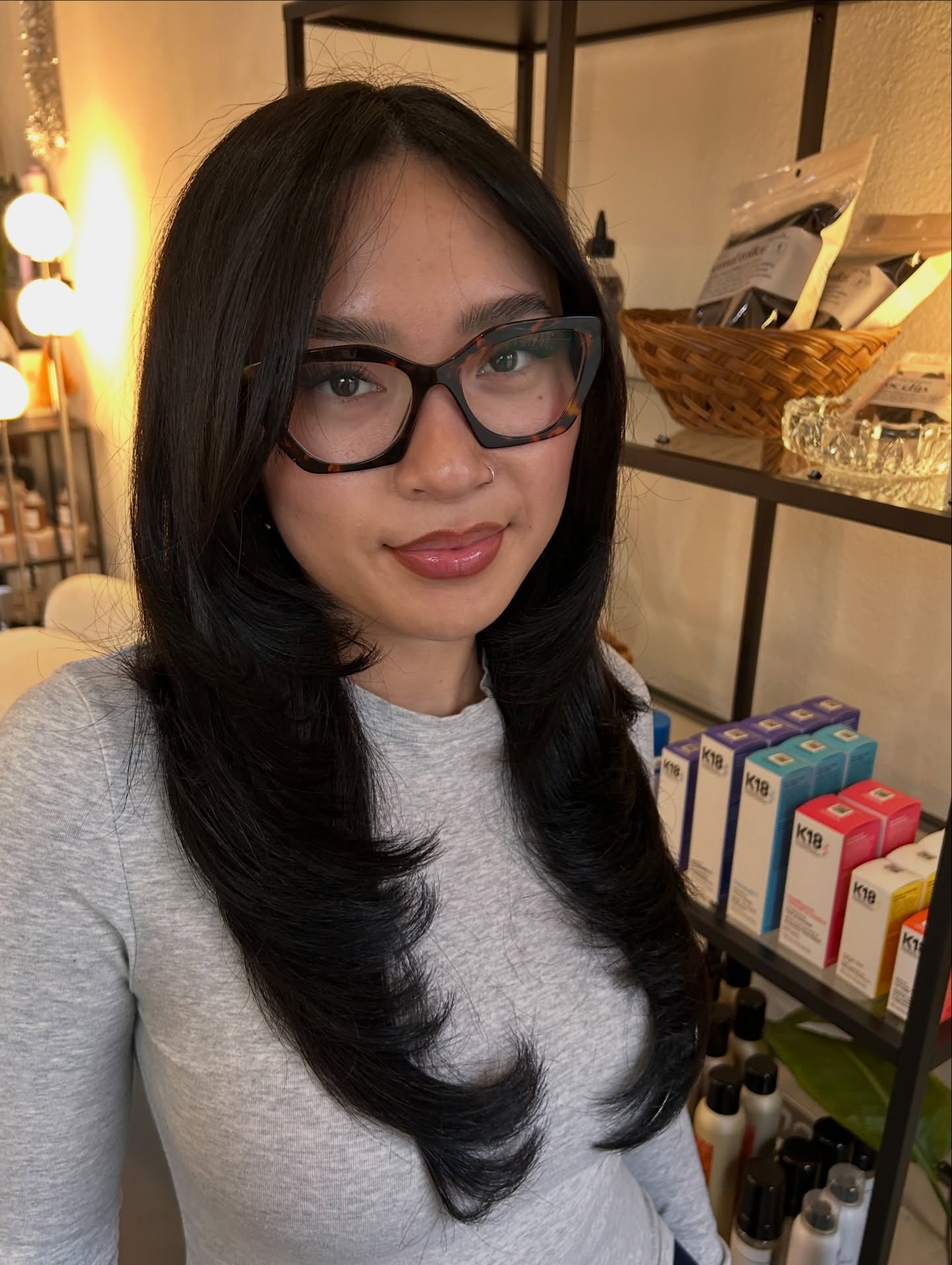 Elegant Long Layered Cut with Dynamic Face Framing
