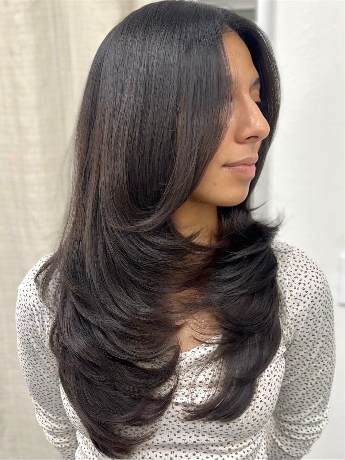Luxurious Long Layered Haircut with Soft Face Framing