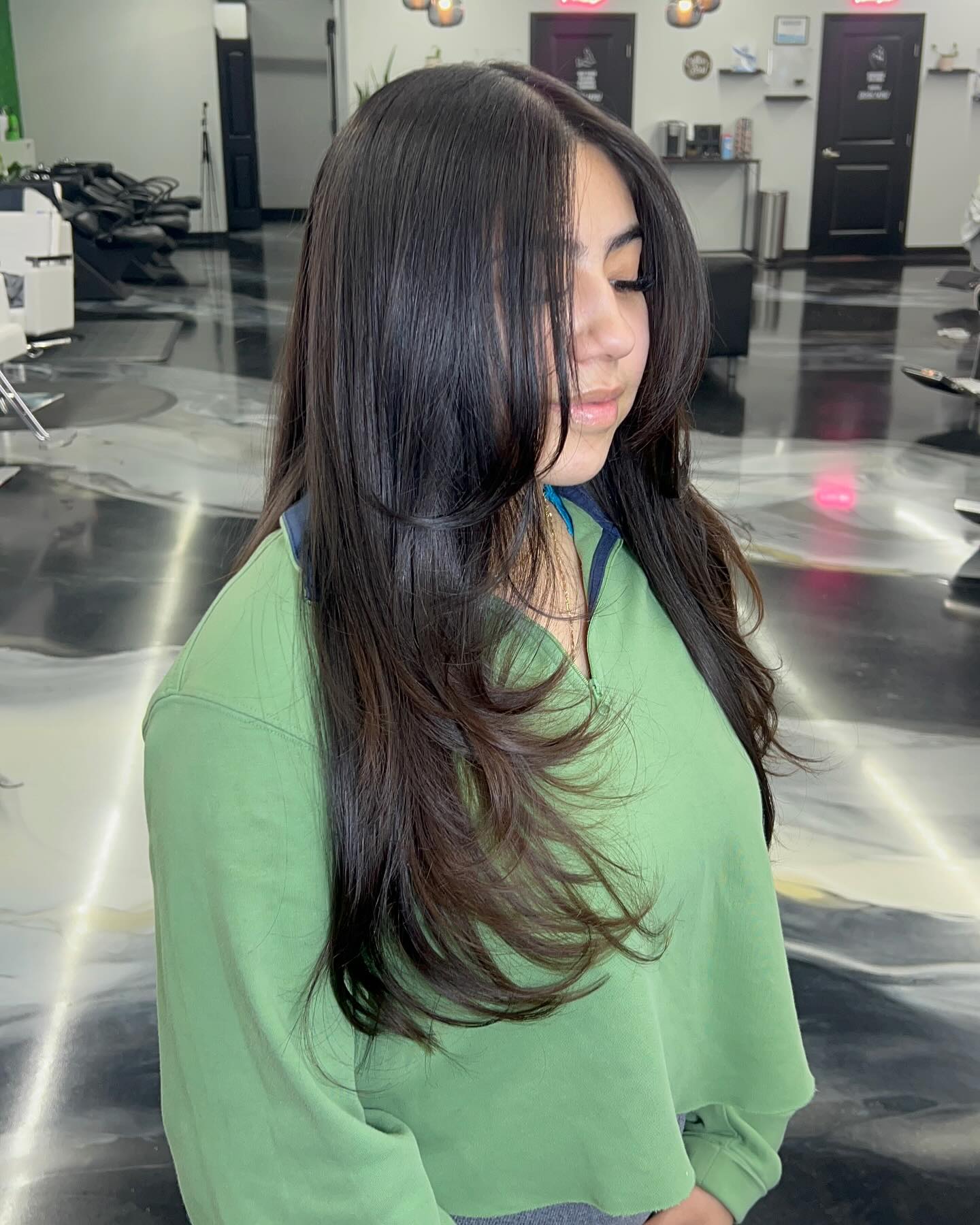 Modern Long Layered Haircut with Soft Face Framing