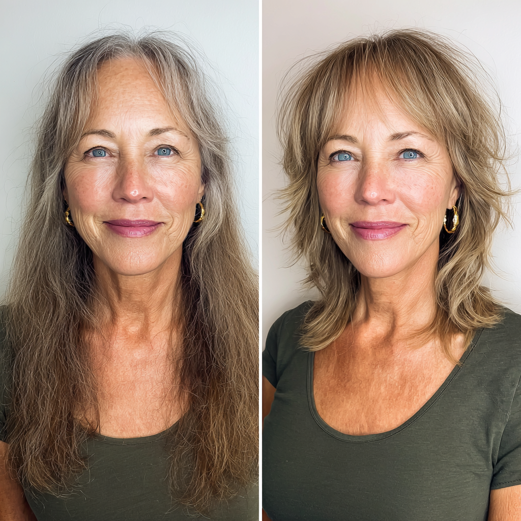 Modern Textured Lob for Women Over 60