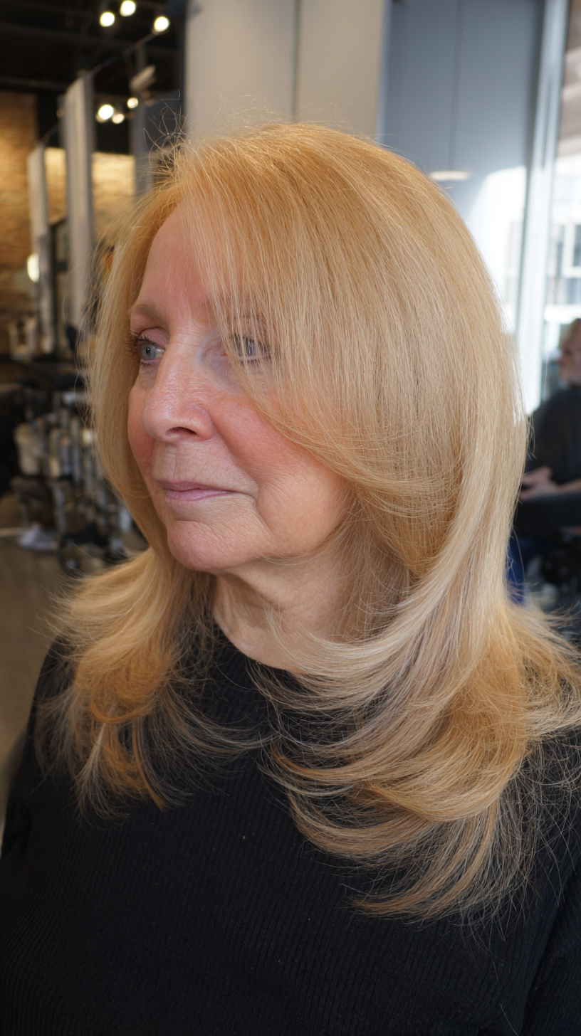 Soft Long Shag with Layered Movement