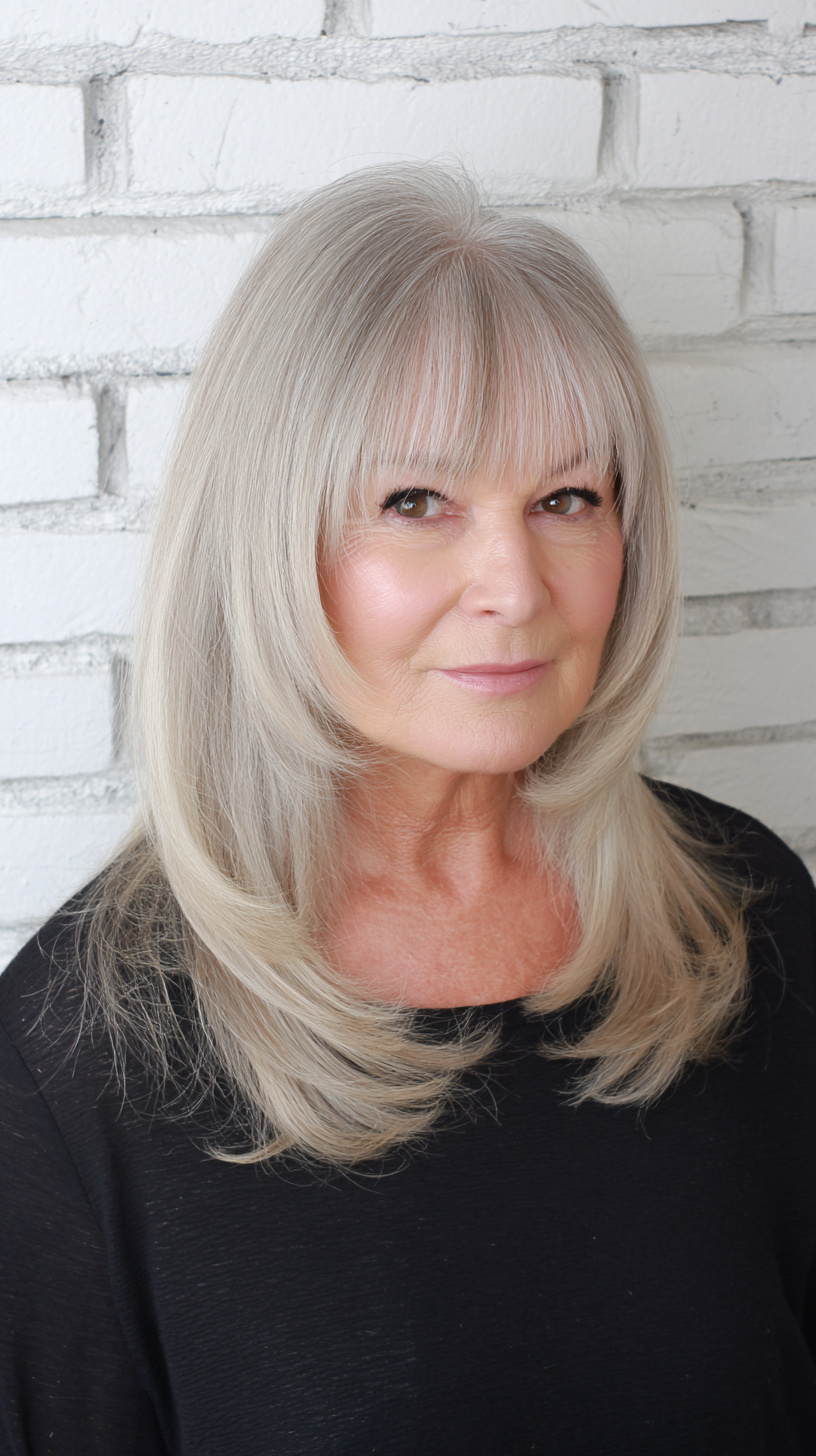 Soft Long Shag with Wispy Bangs and Subtle Layers