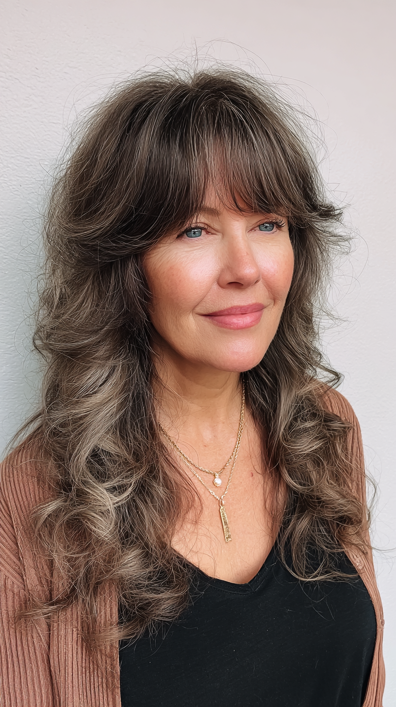 Textured Long Shag with Soft, Bouncy Layers