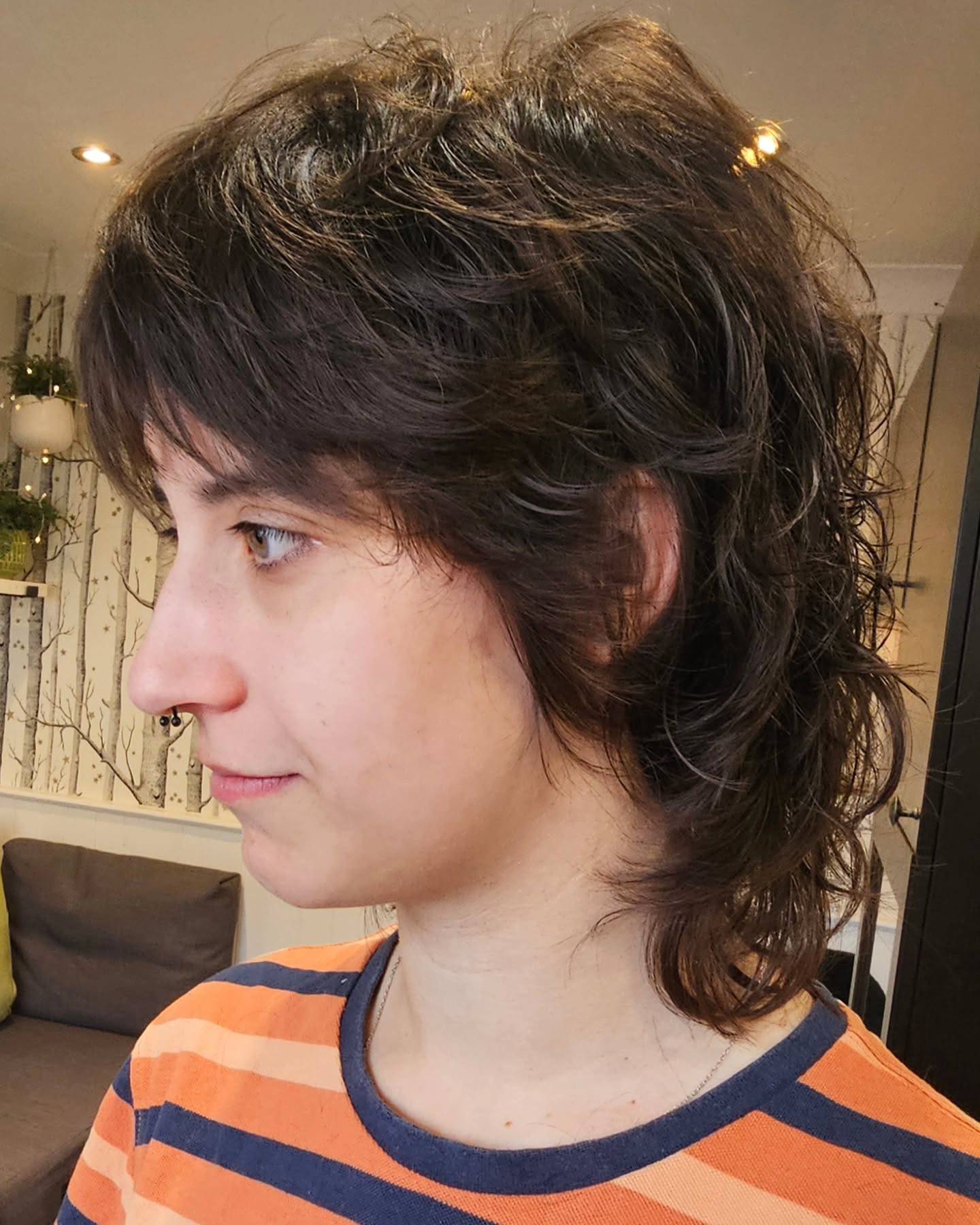 Textured Wolf Cut with Soft Waves
