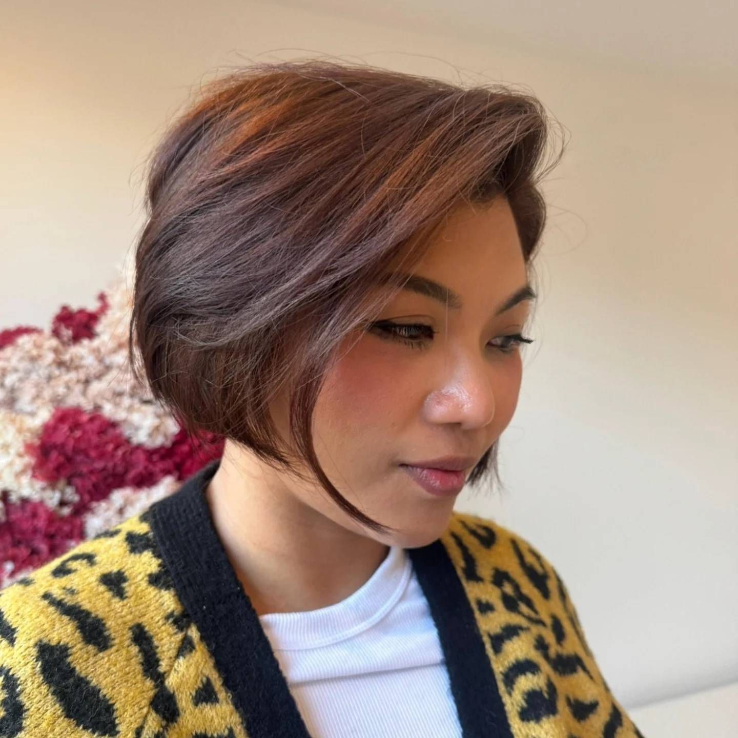 Trendy Asymmetrical Bob with Subtle Highlights