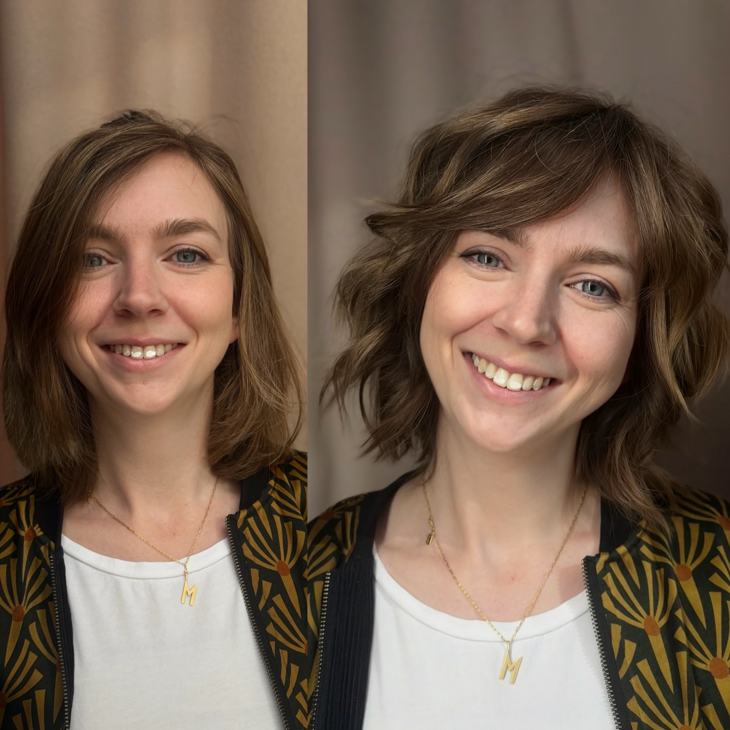 Chic Layered Cut with Defined Waves