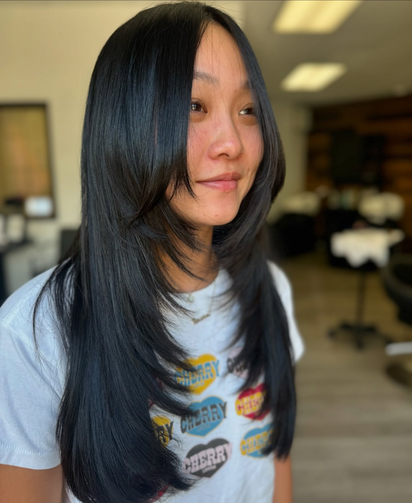 Fresh and Flowy Layered Cut with Subtle Face Framing