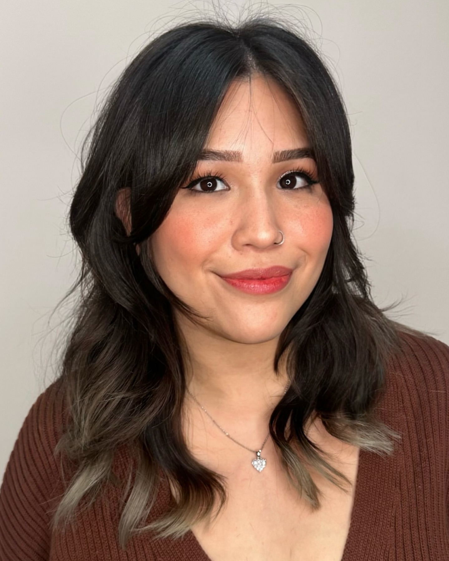Layered Textured Cut with Subtle Ombre Ends