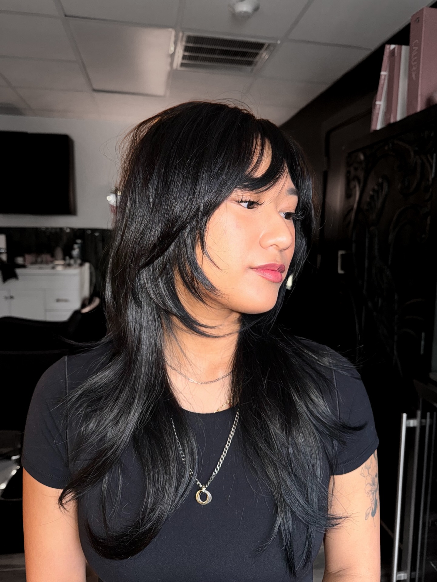 Modern Wolf Cut with Subtle Face-Framing Layers
