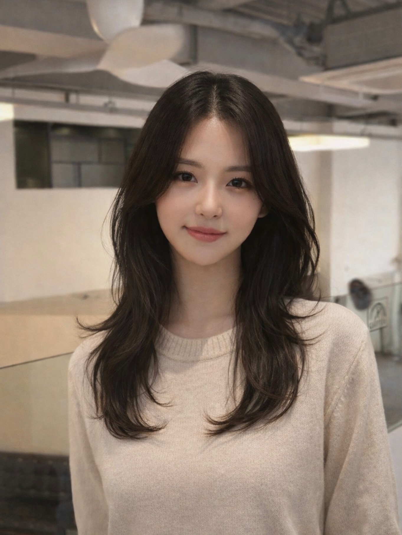 Softly Layered Long Hair with Natural Shine